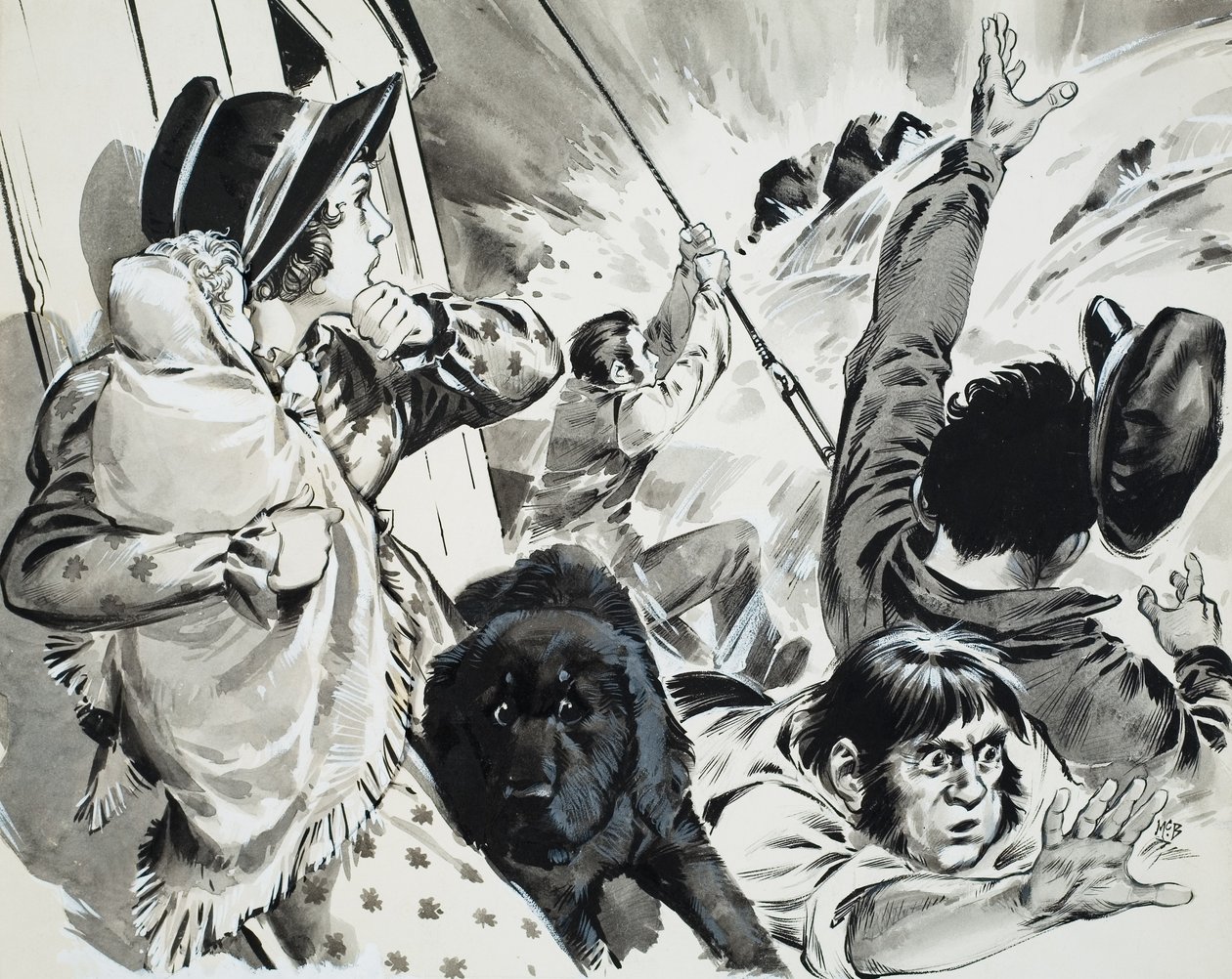 Barco de vapor del Mississippi (gouache sobre papel) de Angus McBride