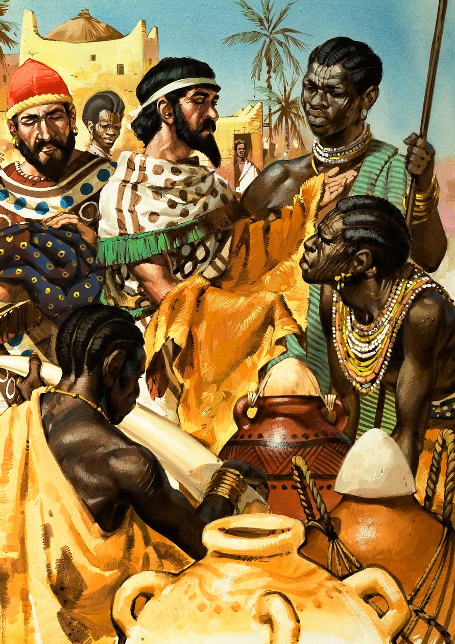 Comerciantes fenicios en África de Angus McBride