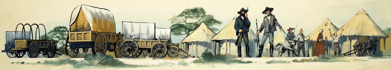 Pioneros en Mashonaland, África de Angus McBride