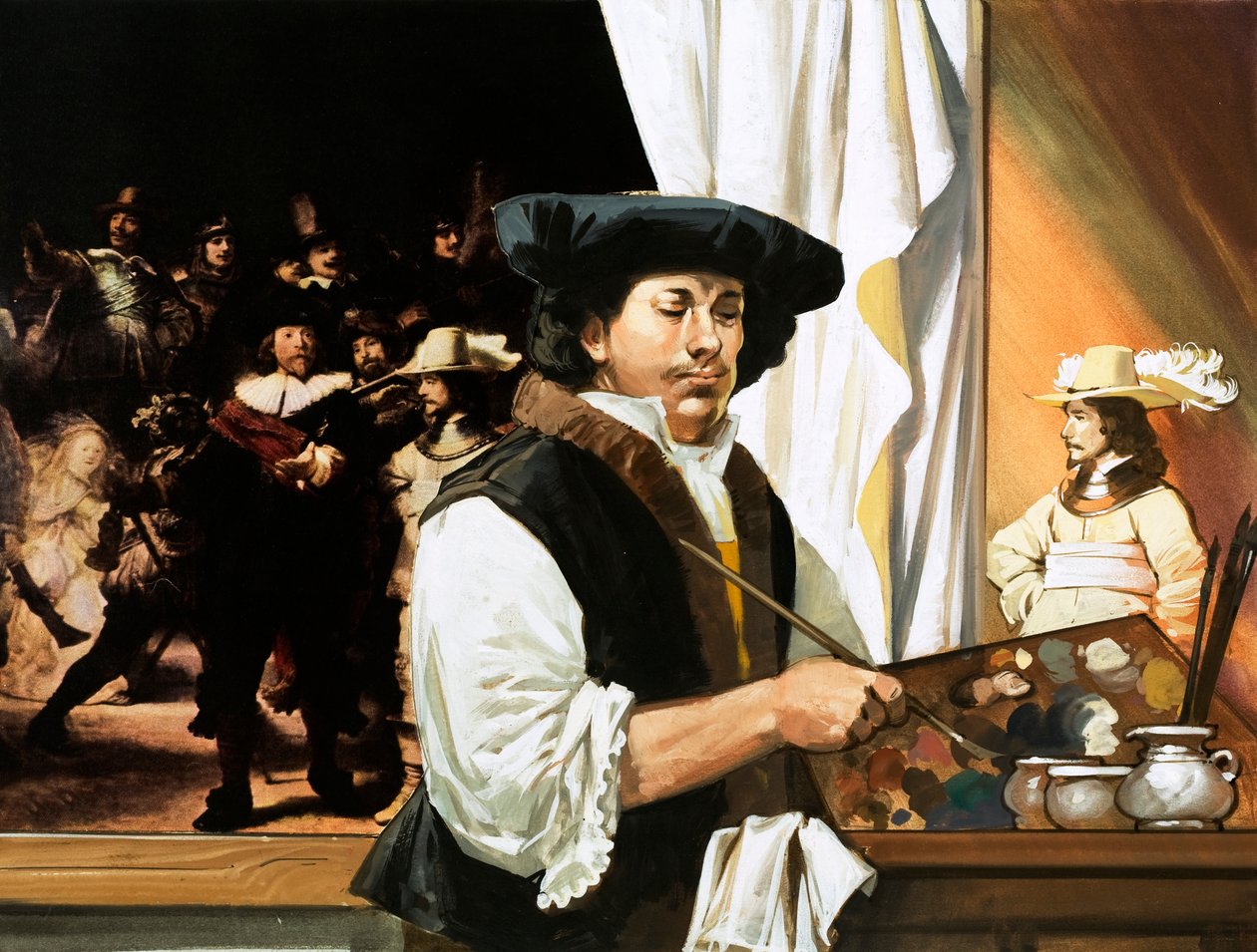 Rembrandt pinta su famoso retrato de los Guardias Cívicos de Angus McBride