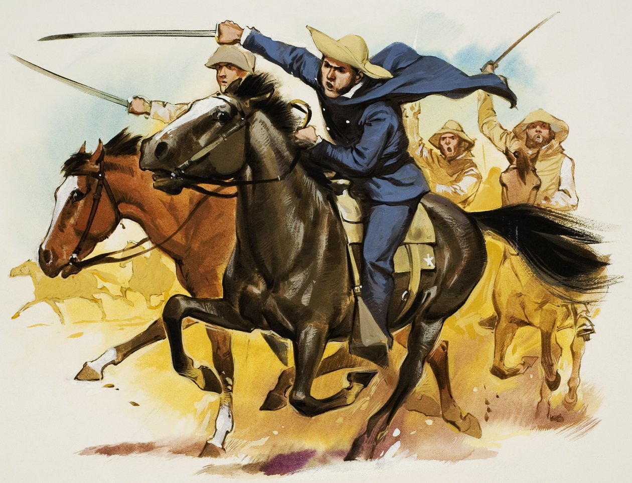 Sam Houston (1793-1863) (gouache sobre papel) de Angus McBride