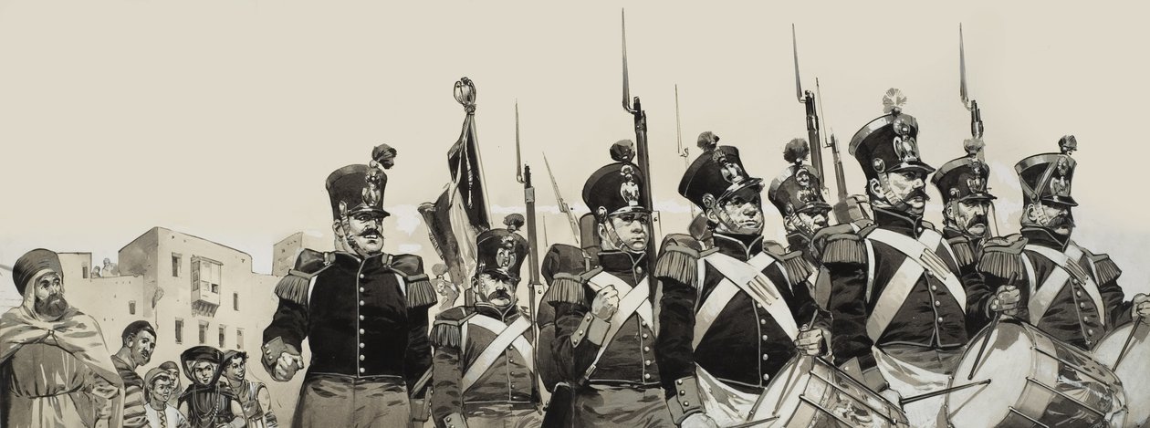 La Legión Extranjera Francesa (gouache sobre papel) de Angus McBride