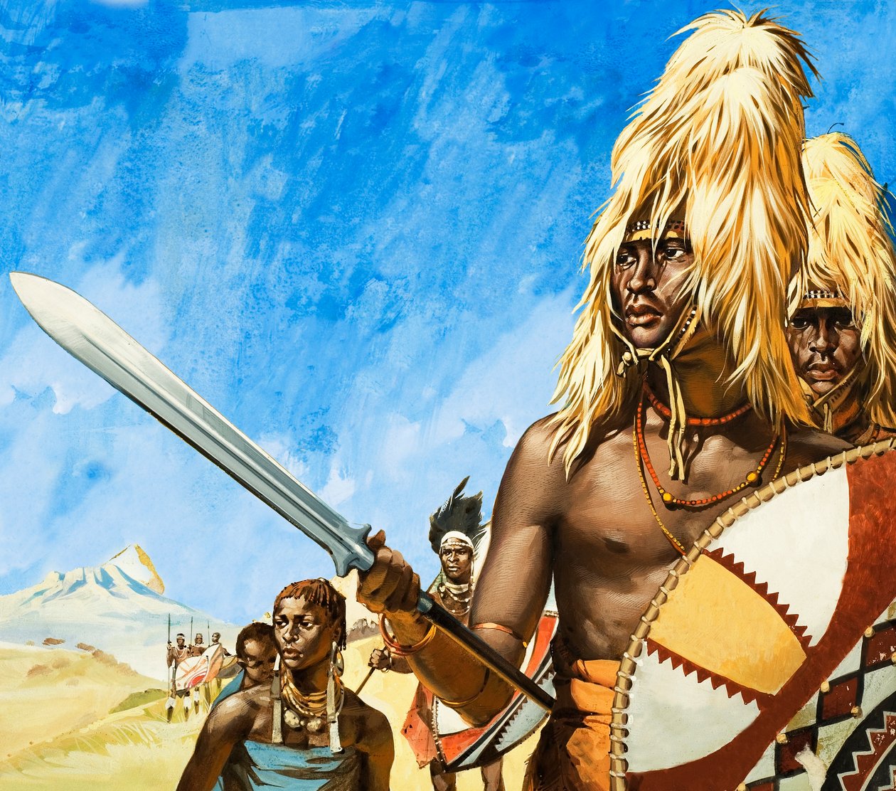 La tribu Masai de África de Angus McBride