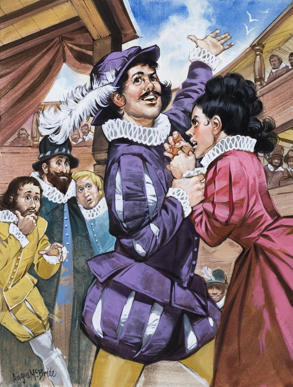 La domadura de las musarañas, de William Shakespeare (gouache sobre papel) de Angus McBride