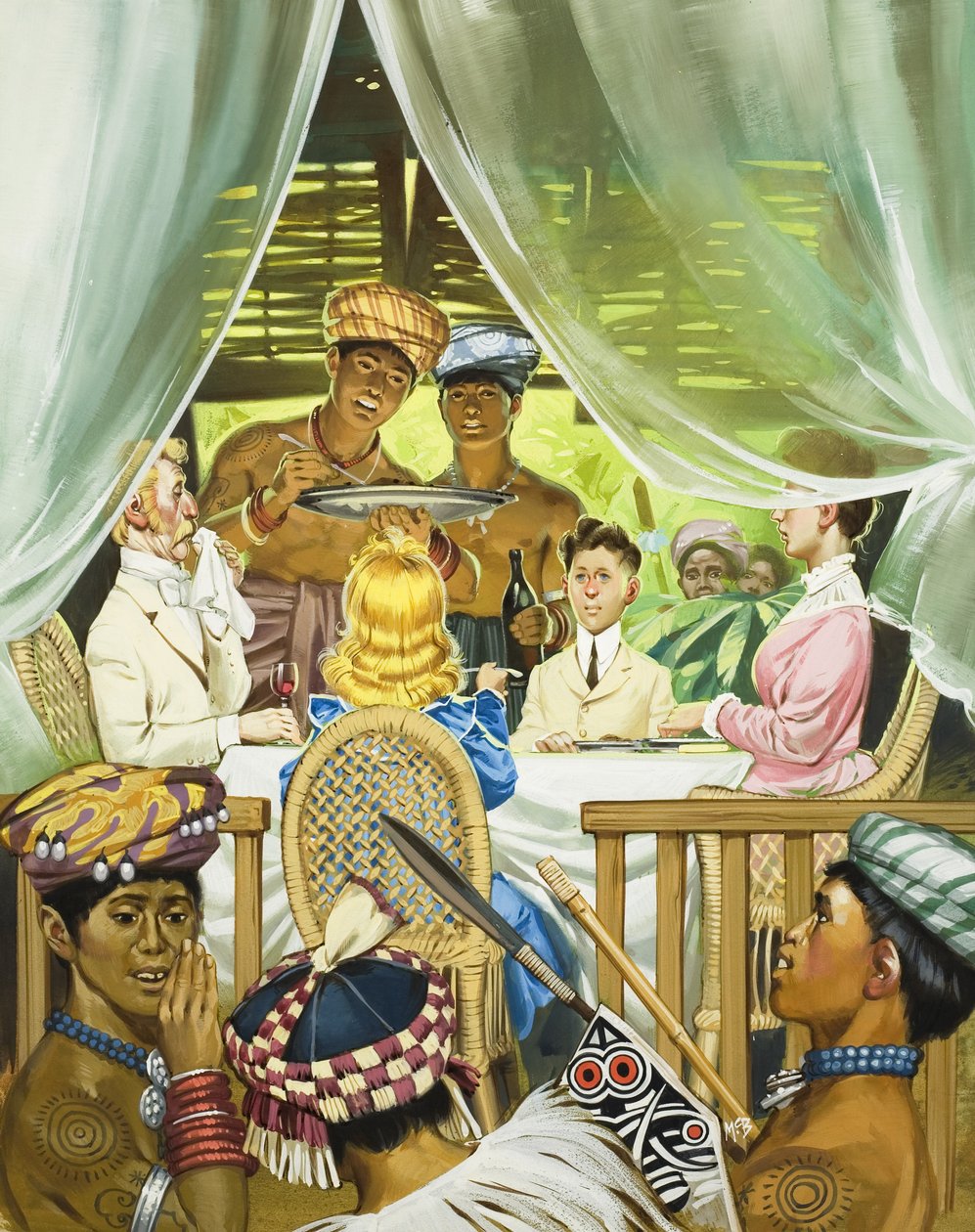 The White Rajahs (gouache sobre papel) de Angus McBride