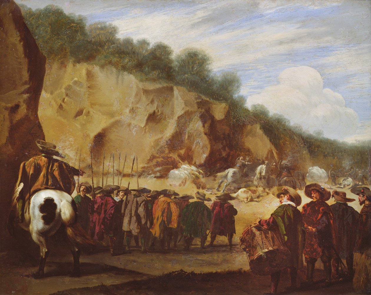 La Emboscada, c. 1646-56 de Aniello Falcone