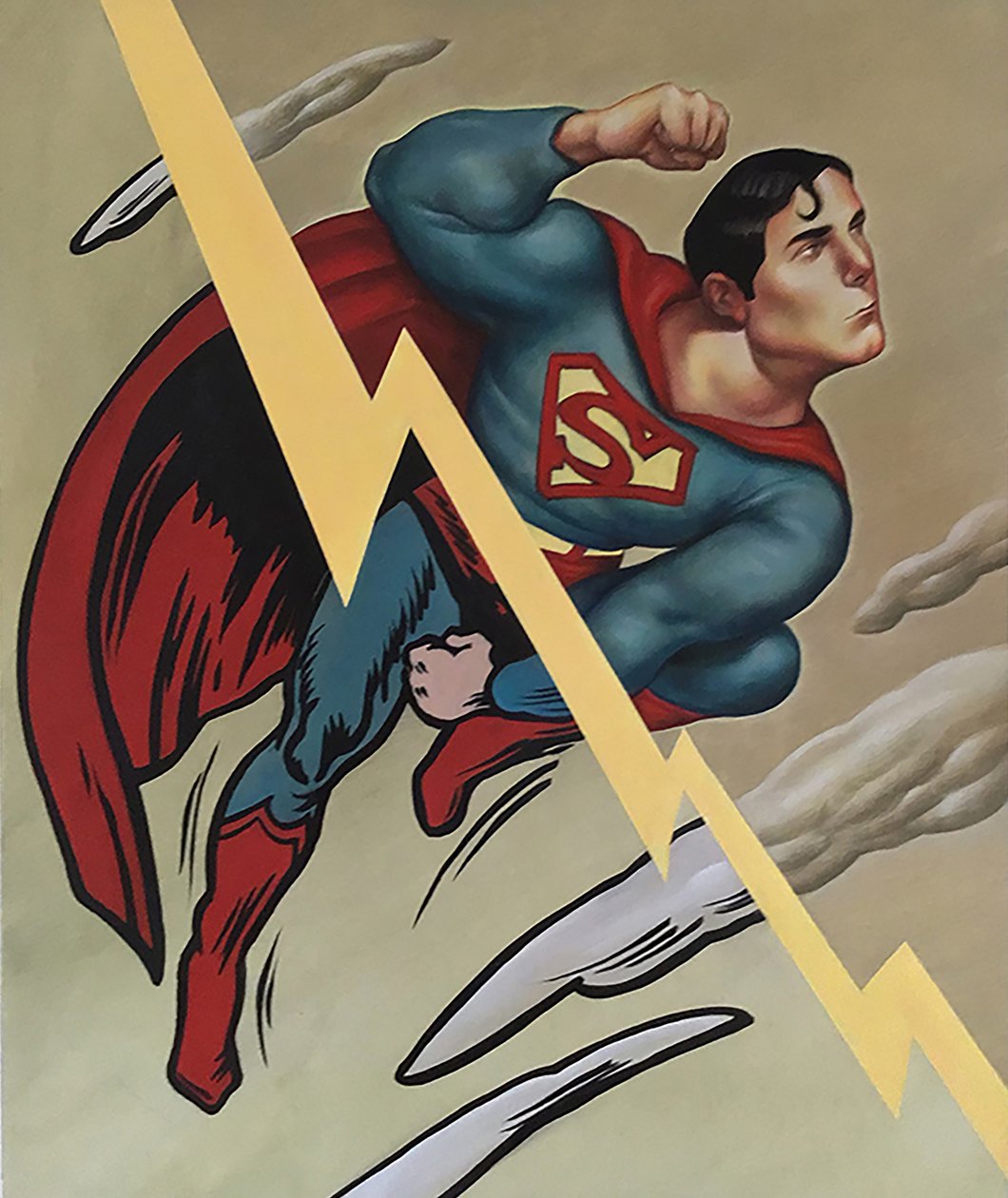 Superman, 2000 (acrílico sobre tabla ilustración) de Anita Kunz