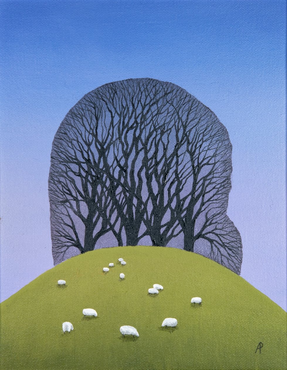 Colina con Ovejas, 2017 de Anna Phillips