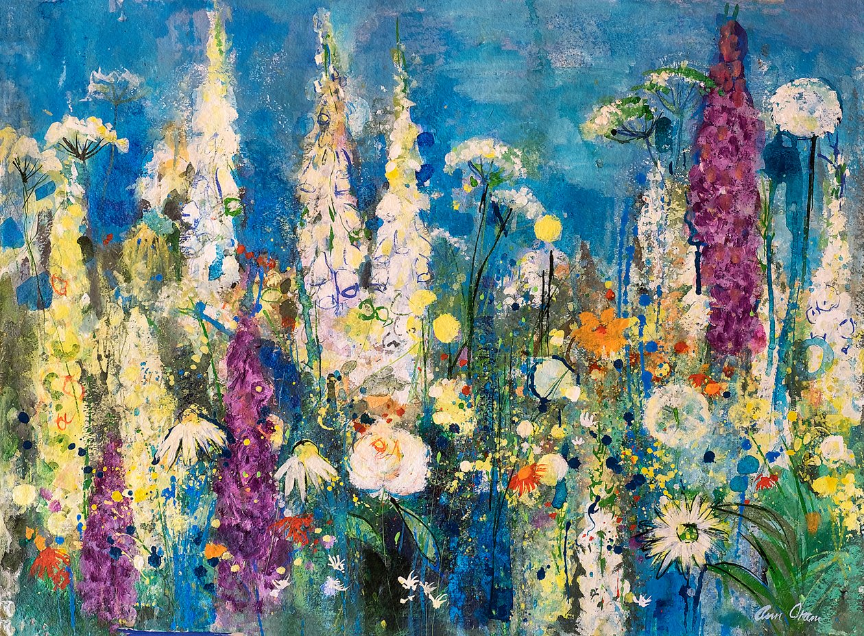 Detalle de un jardín, Chelsea, 2019 (técnica mixta) de Ann Oram