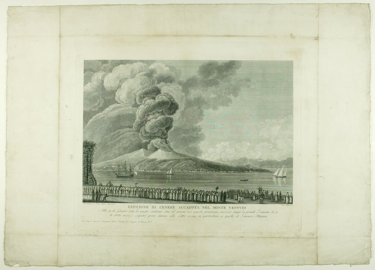 Erupción del Vesubio, 1794 de Anna Allesandro