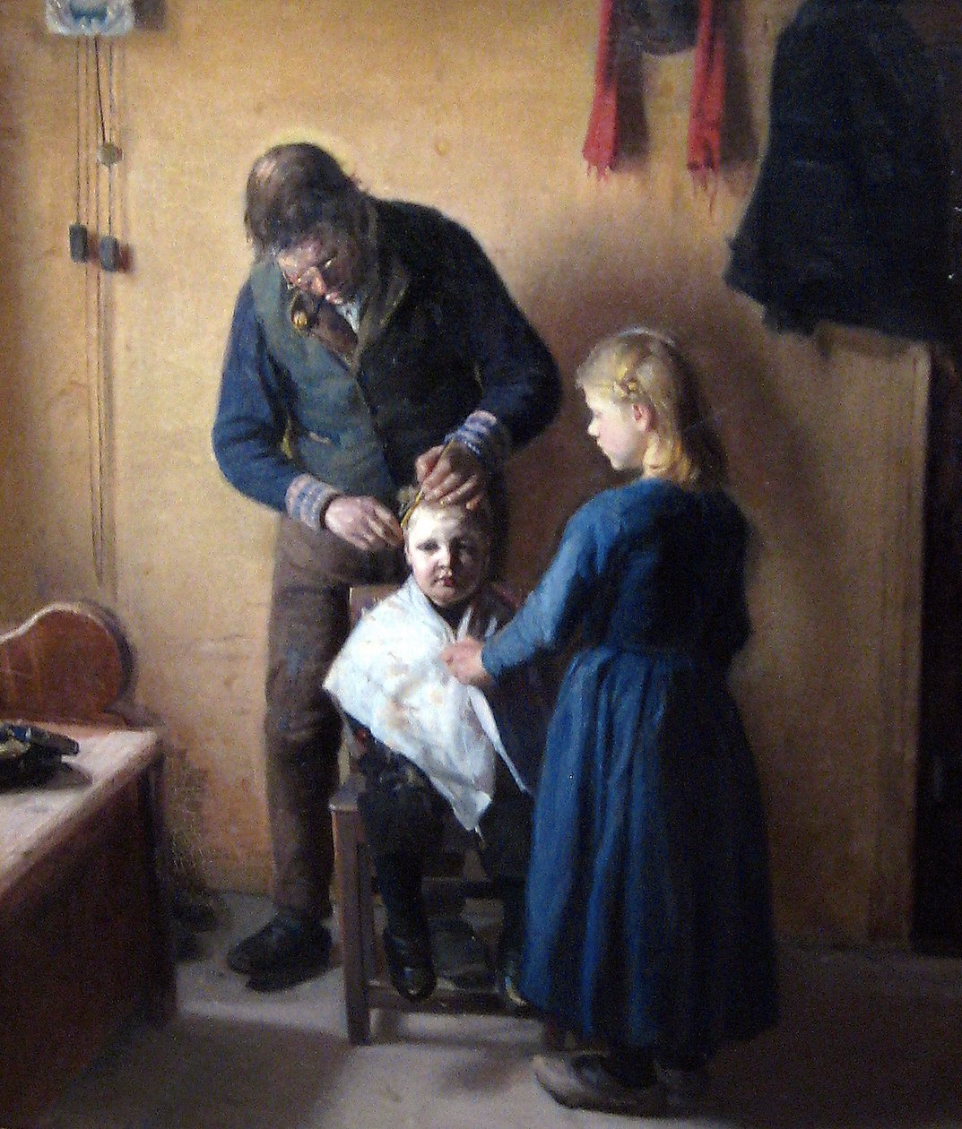 En la peluquería de Anna Ancher