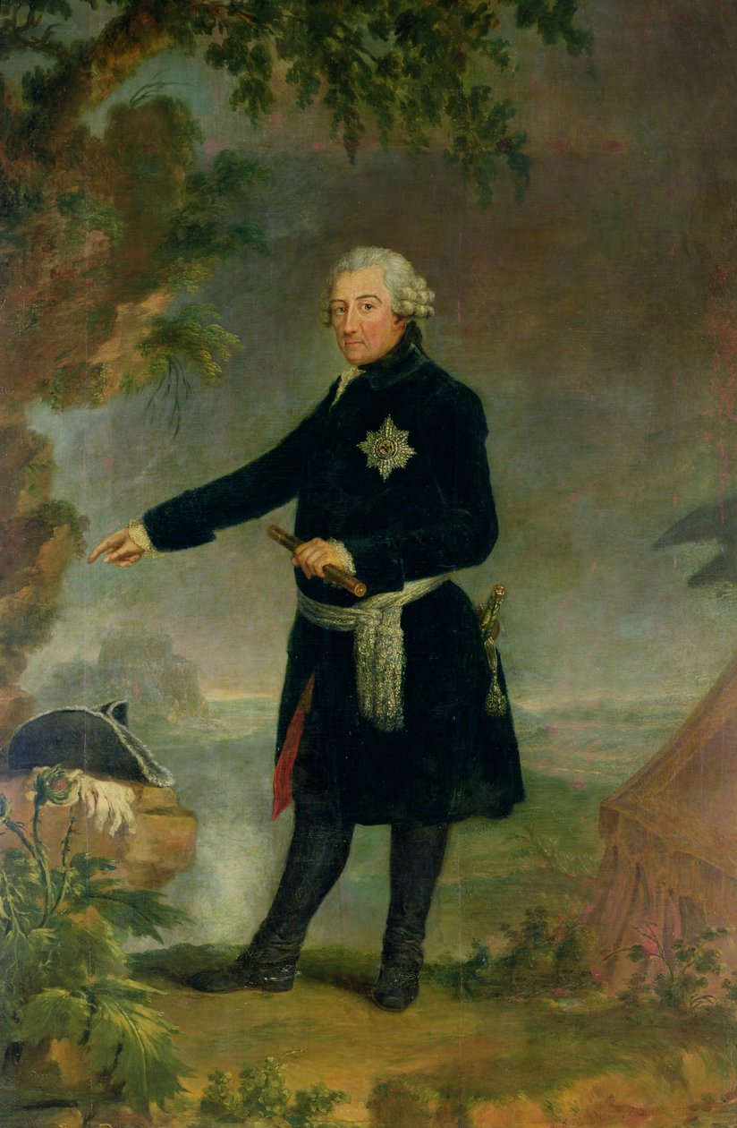 Retrato de Federico II (1712-86) el Grande, 1772 de Anna Dorothea Therbusch