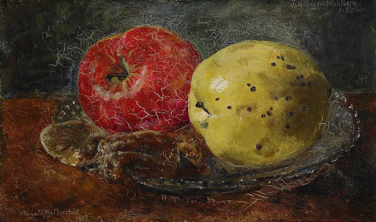 Naturaleza muerta con manzanas de Anna Munthe Norstedt