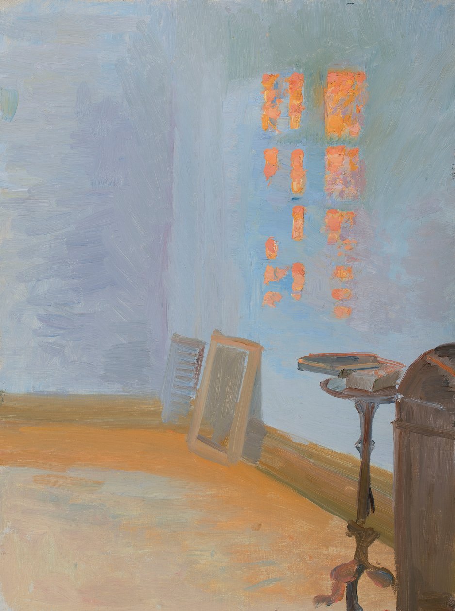 Sol del atardecer en el estudio del artista en Markvej. de Anna Ancher