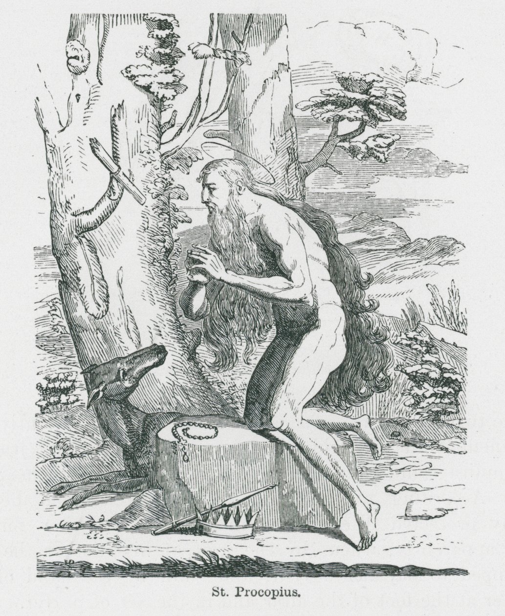 San Procopio (litografía) de Anna Brownell Jameson