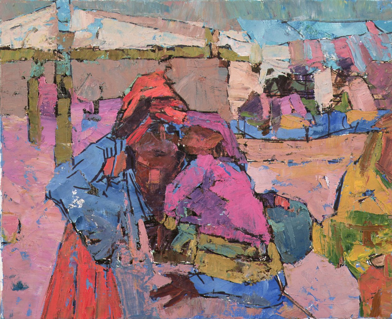 Madre con un Niño Dormido de Anna Contemporary Artist Kostenko