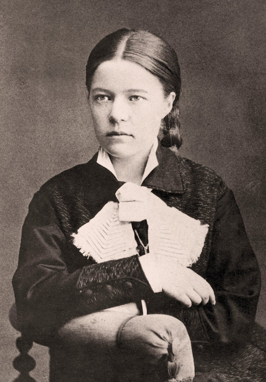 Retrato de Selma Lagerlöf, 1881 de Anna Ollson