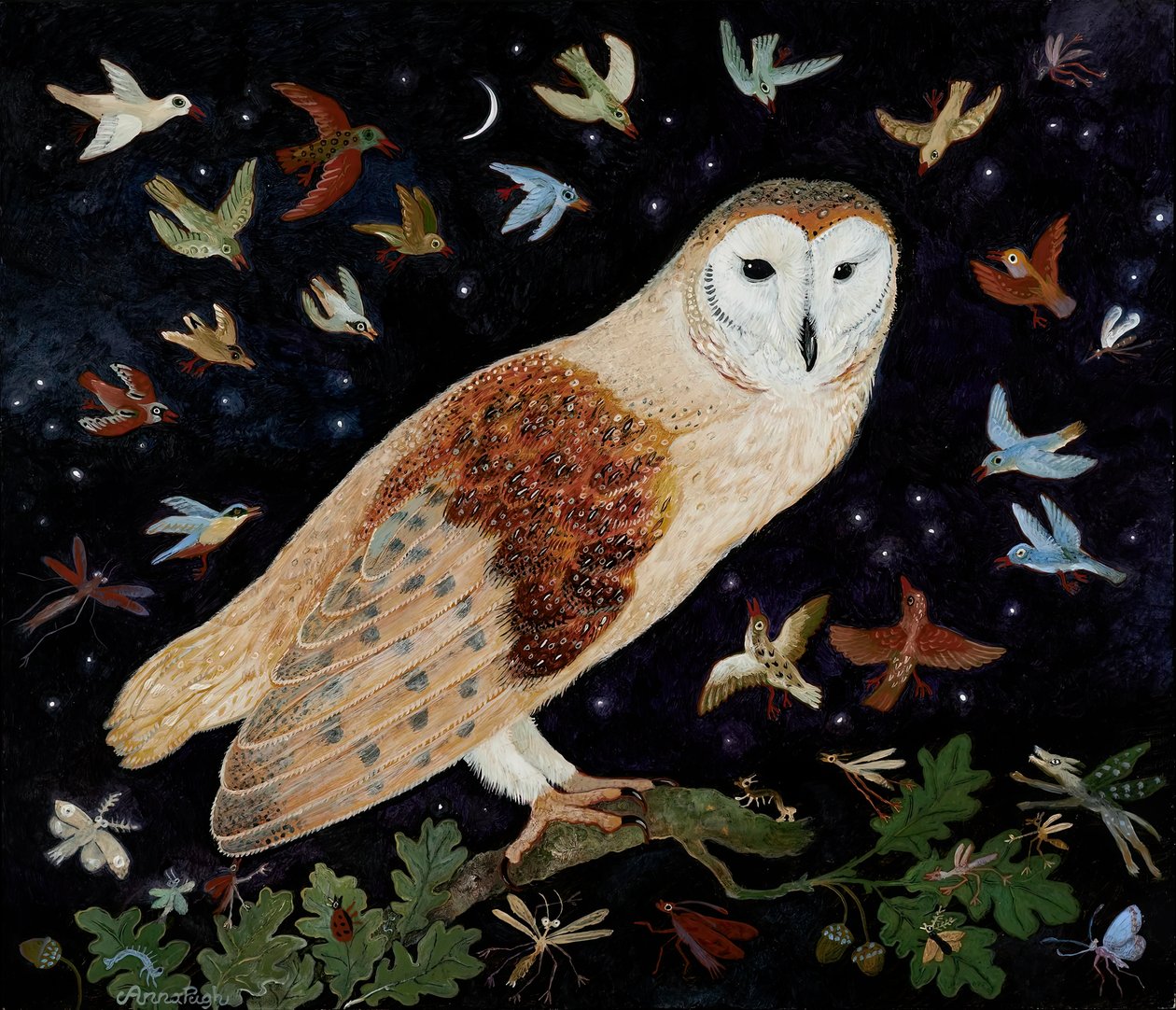A Word to the Wise, 2013 (acrílico) de Anna Pugh