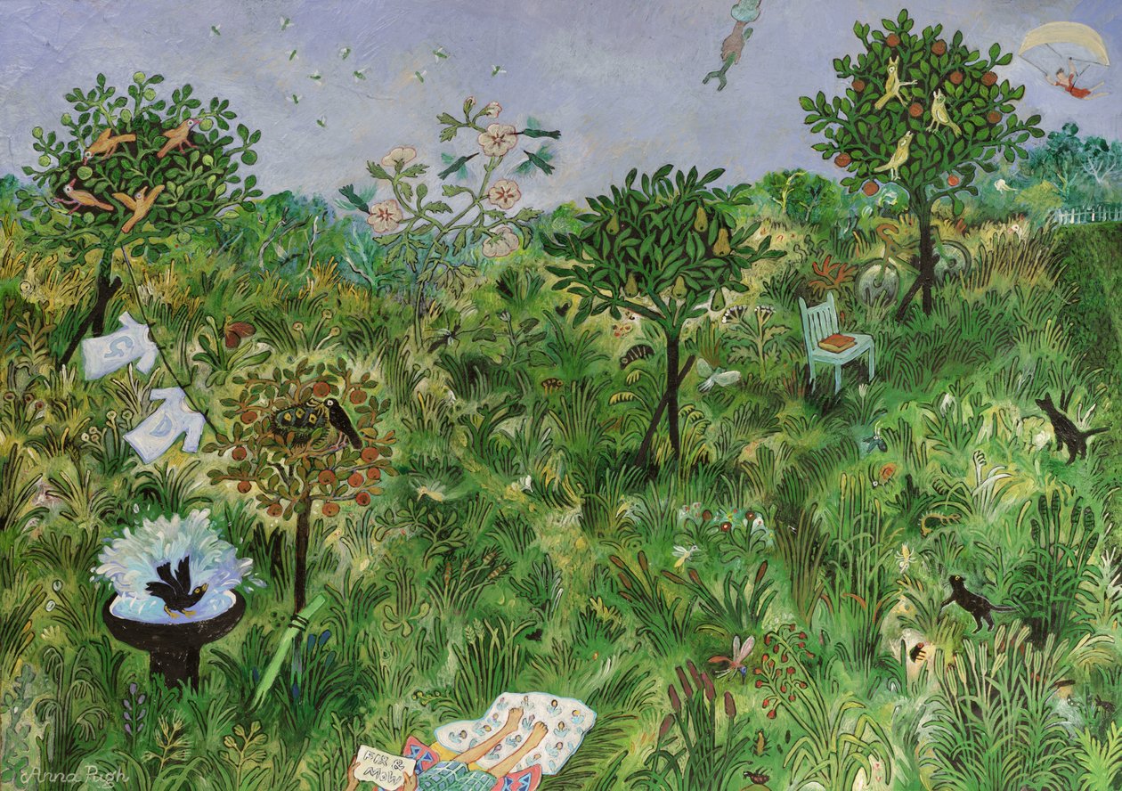 Un lugar feliz para george  dean  phoebe, 2021 (pintura) de Anna Pugh