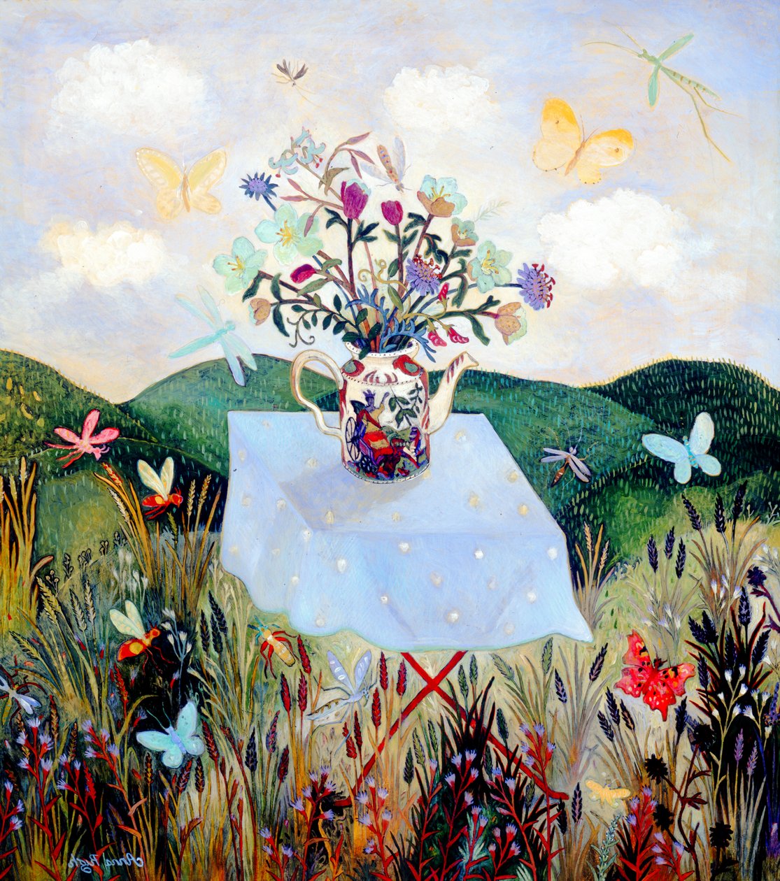Bichos y mariposas, 2003 (acrílico) de Anna Pugh