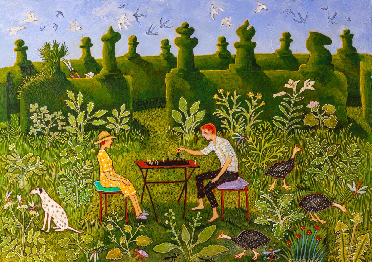 Decisiones Decisiones, 2020 (acrílico) de Anna Pugh