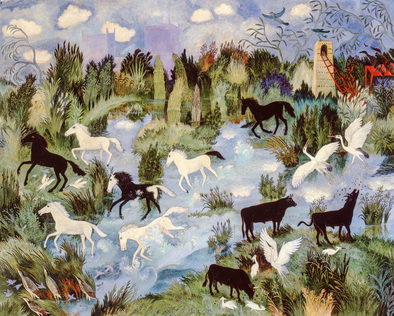 Marsh, 2003 (acrílico) de Anna Pugh