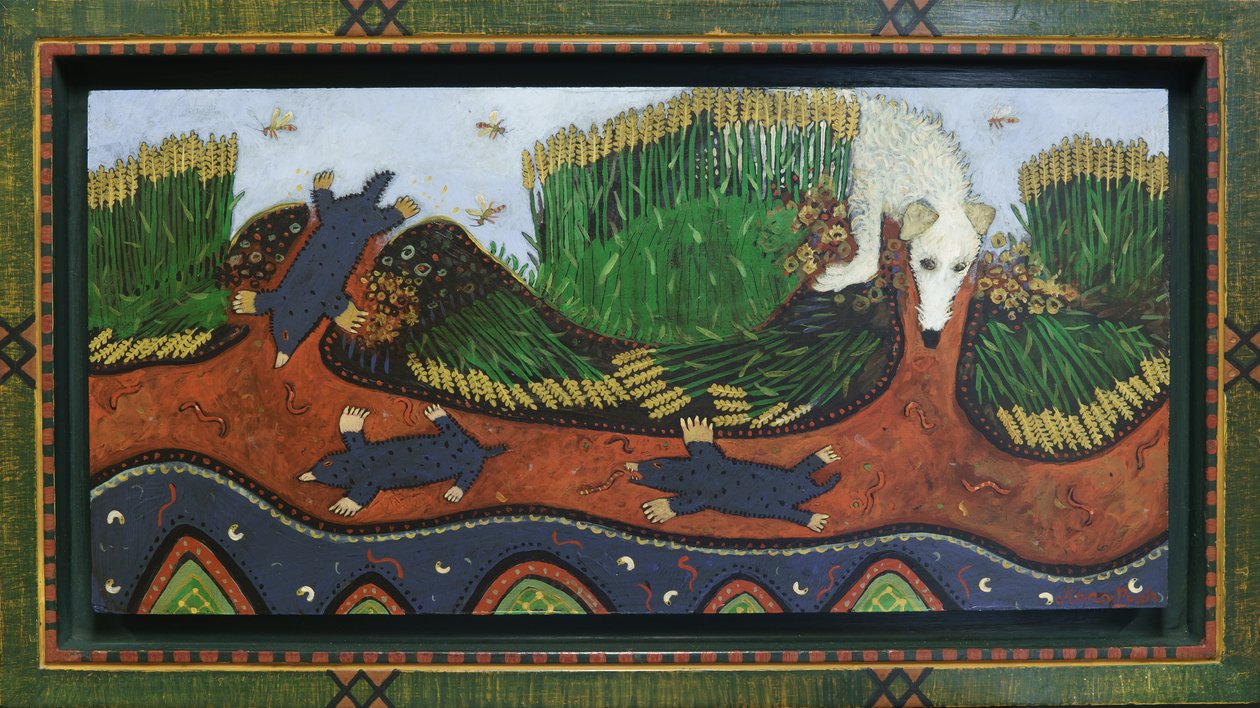 Topo en la colina, 2016 (acrílico) de Anna Pugh