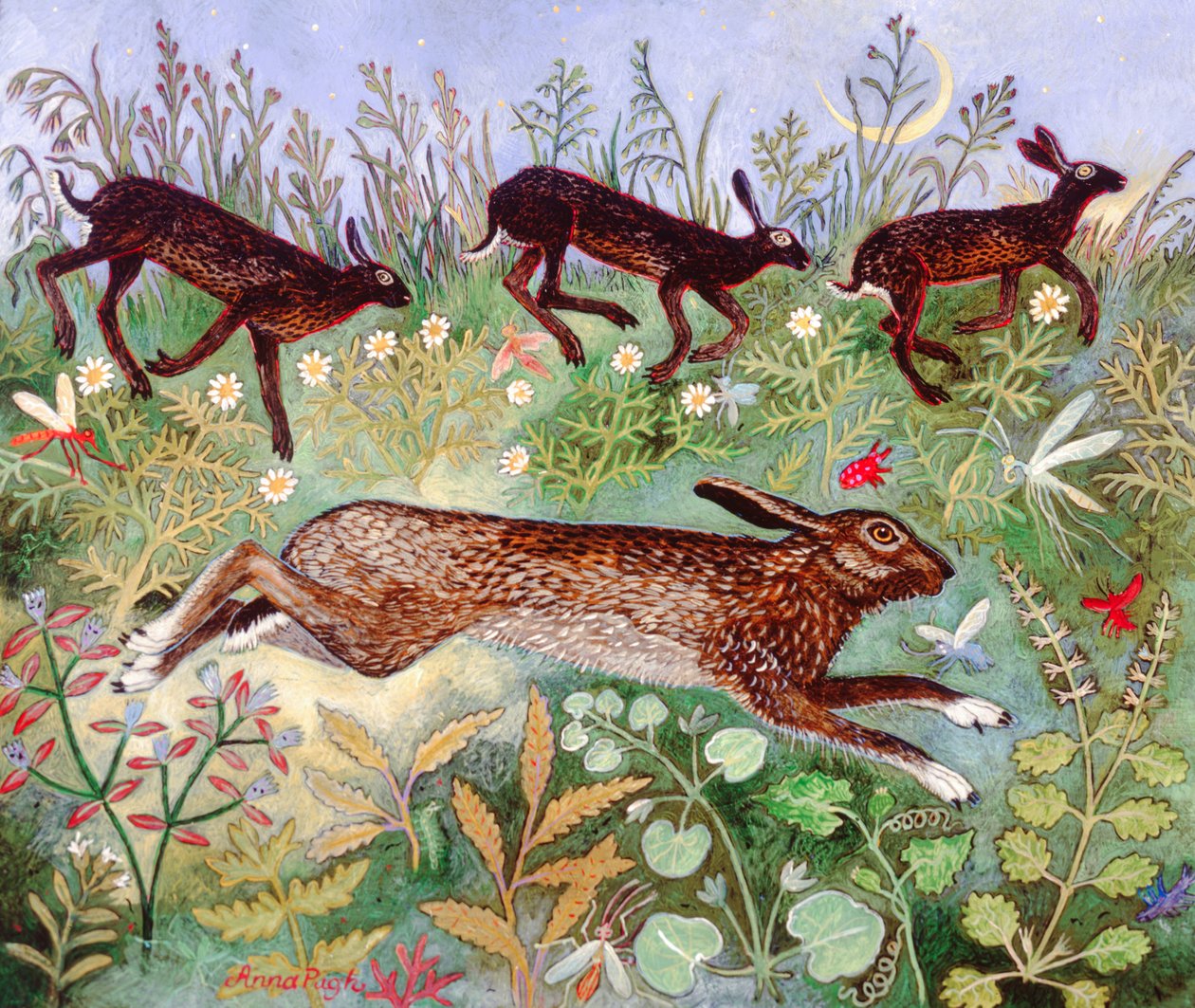 Moon Run, 2010 (acrílico) de Anna Pugh