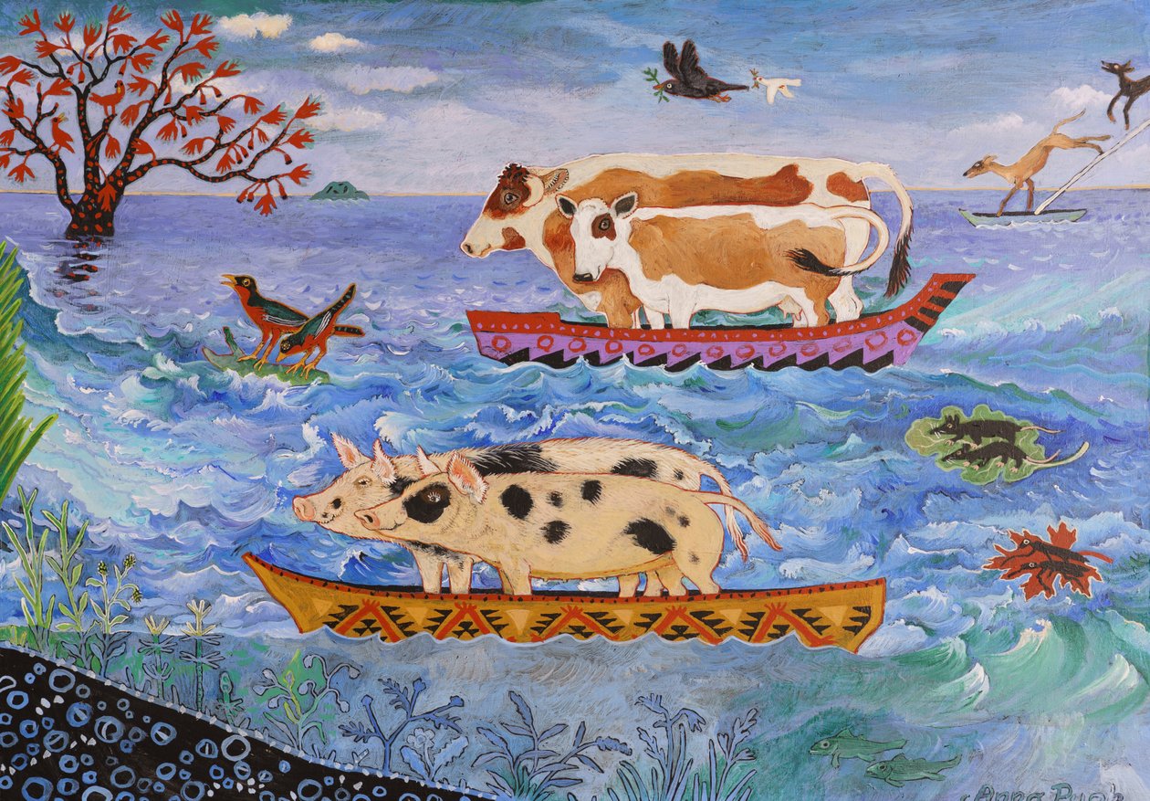 Fuera del Arca, 2018 (acrílico) de Anna Pugh