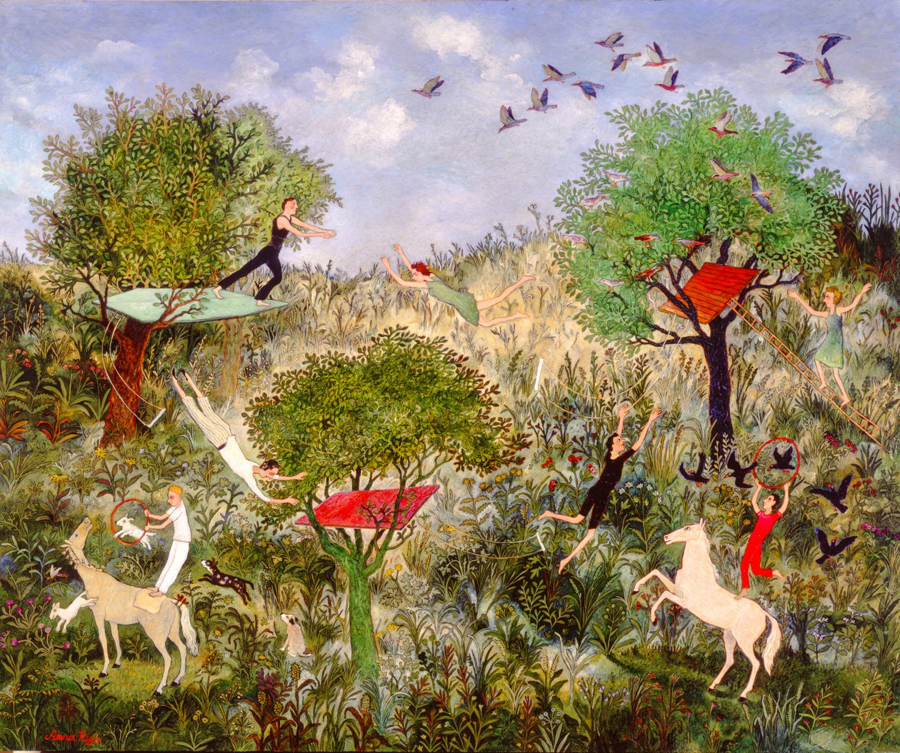 La práctica hace al maestro, 2010 (acrílico) de Anna Pugh