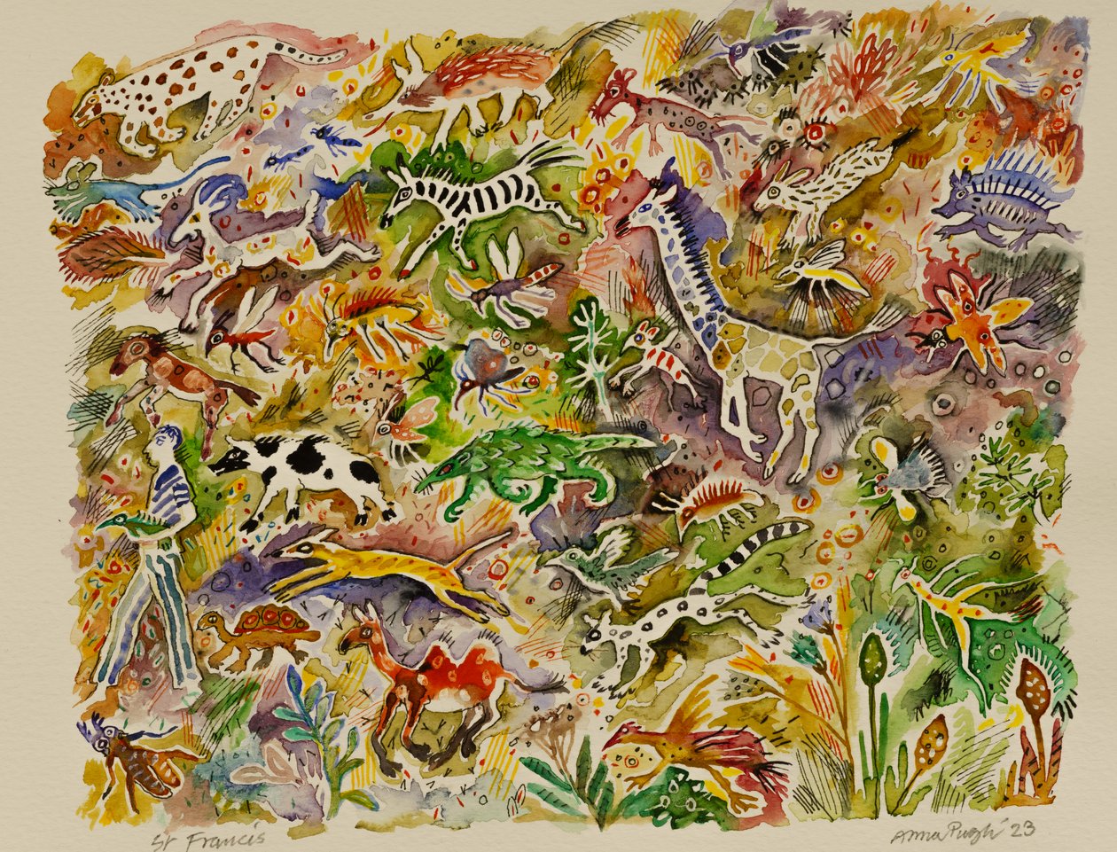 San Francisco, 2023 (acuarela) de Anna Pugh