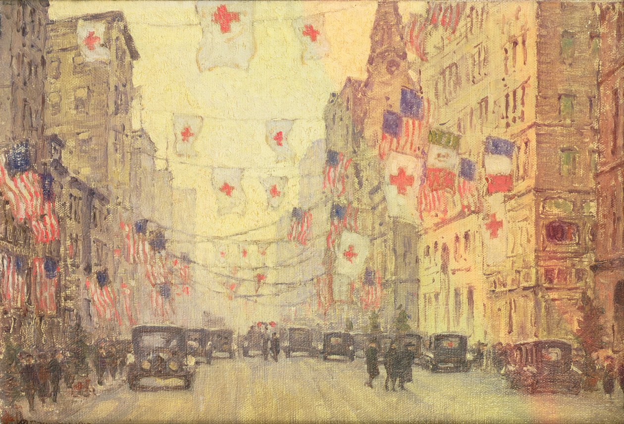 La Quinta Avenida en el invierno del armisticio de Anna Richards Brewster