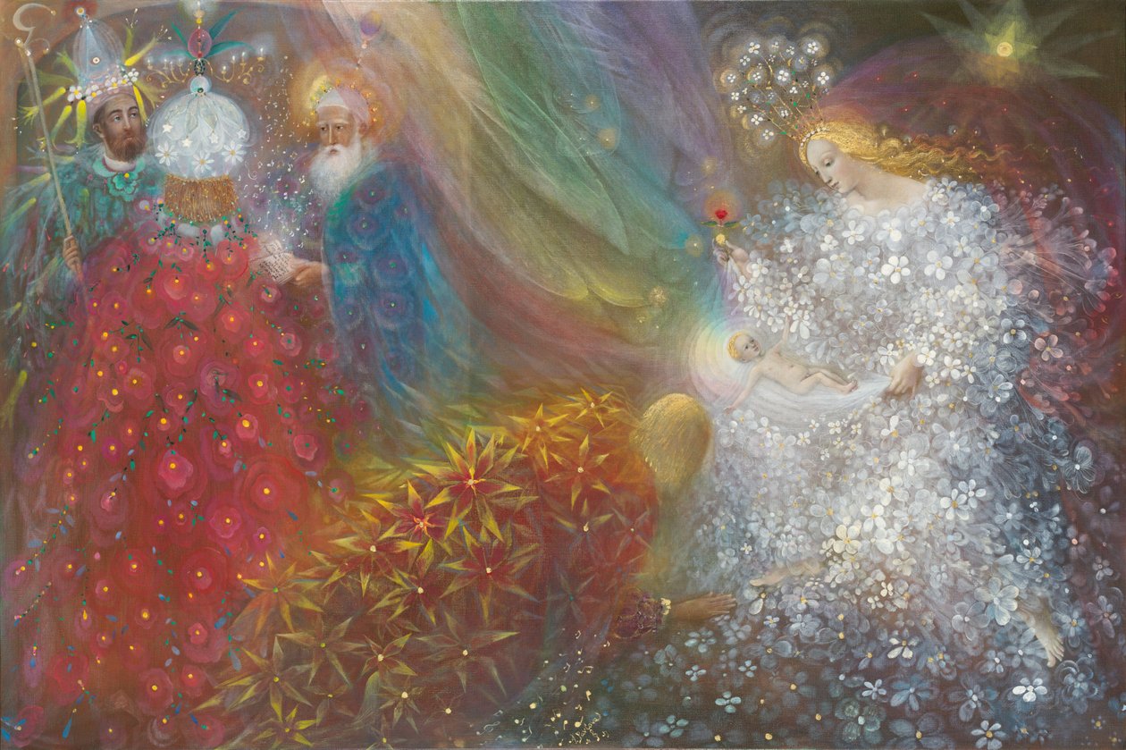 Nace un niño, 2013 (óleo sobre lino belga) de Annael Anelia Pavlova