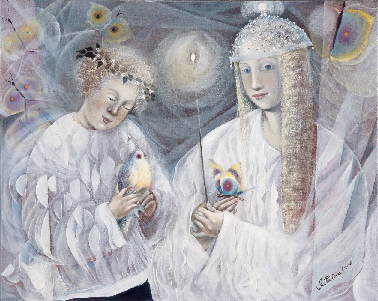 Gemini, 2006 (óleo sobre lino belga) de Annael Anelia Pavlova