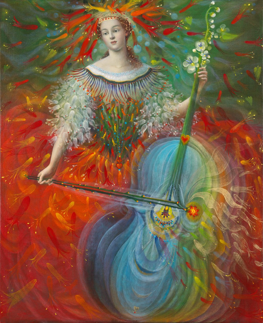 Poiesis-I: Arte, 2014 (óleo sobre lino belga) de Annael Anelia Pavlova