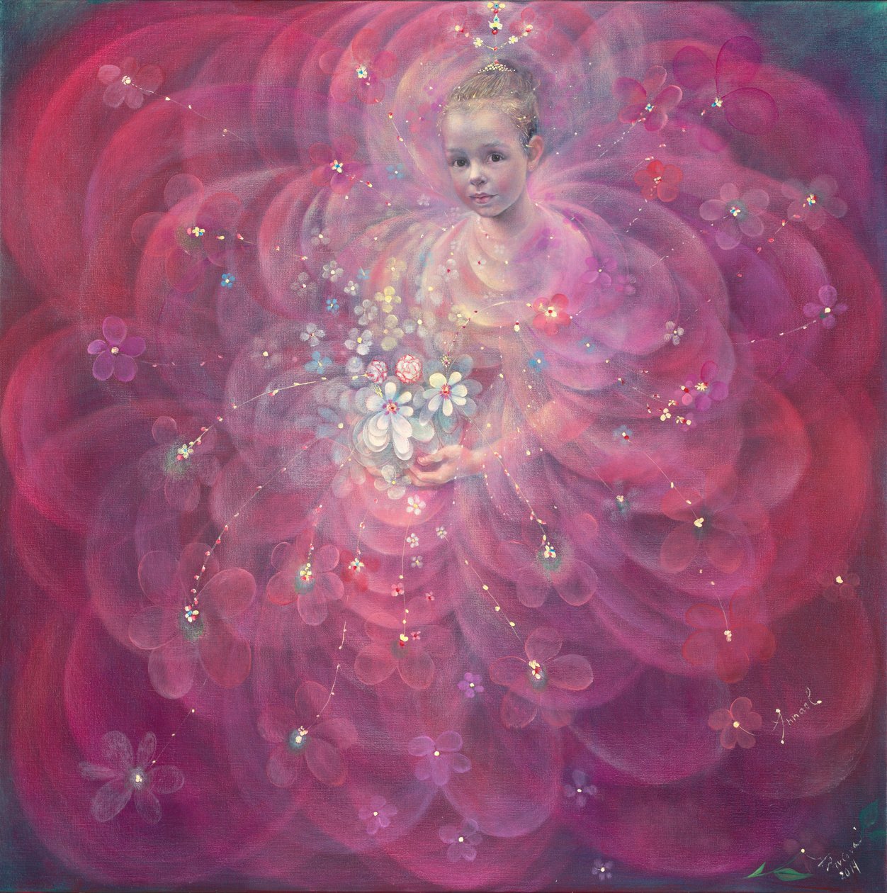 La flor de la infancia, 2014 (óleo sobre lino belga) de Annael Anelia Pavlova