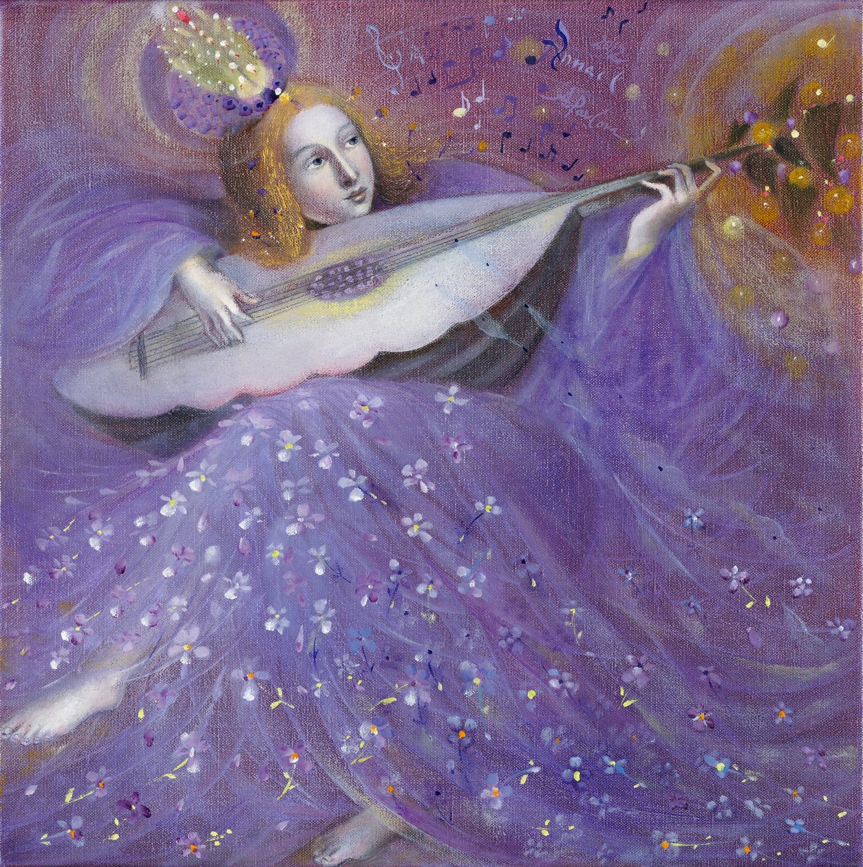 Los frutos del alma II - según la música de S.L. Weiss, 2012 (óleo sobre lino belga) de Annael Anelia Pavlova