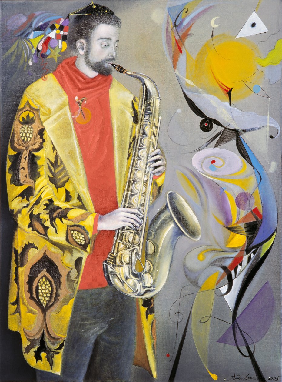 La alegría del otoño - según la música de Paul Hindemith, 2005 (óleo sobre lino belga) de Annael Anelia Pavlova