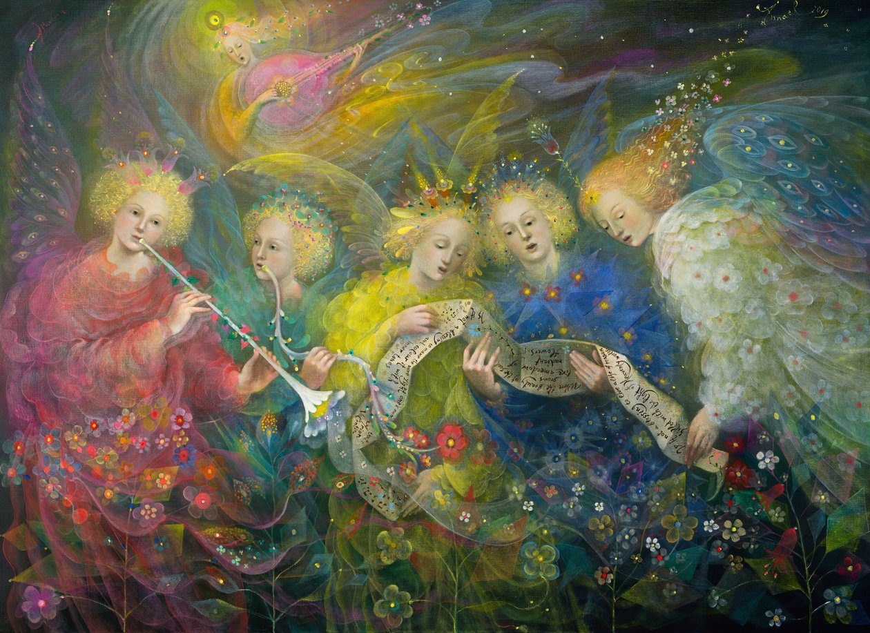 La luz de los mundos celestiales, 2019 (óleo sobre lino belga) de Annael Anelia Pavlova