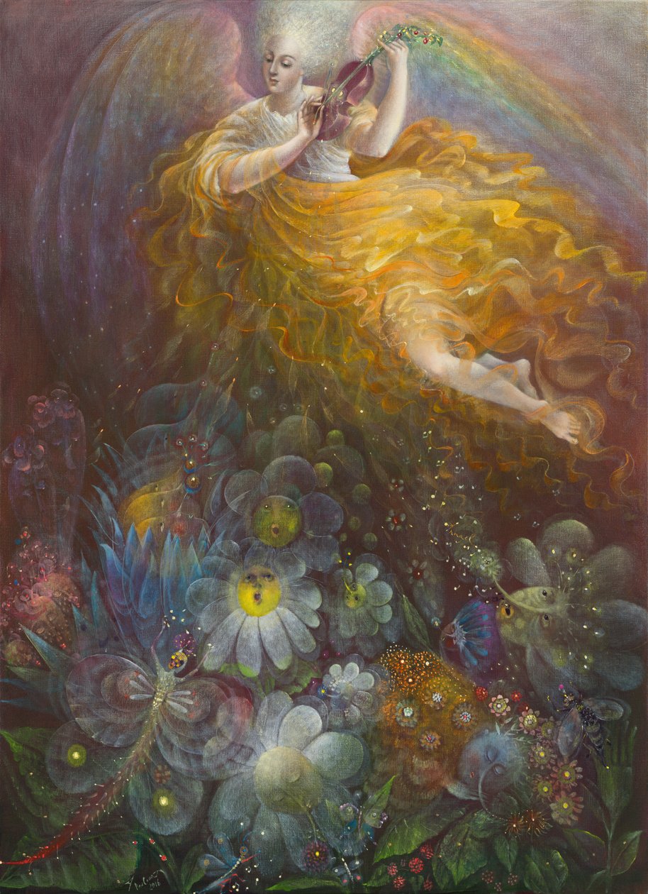 La verdad brotará de la tierra y la justicia mirará desde el cielo, 2016 (óleo sobre lino belga) de Annael Anelia Pavlova
