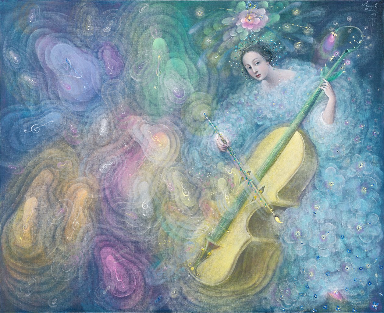 Música acuática, 2016 (óleo sobre lino belga) de Annael Anelia Pavlova