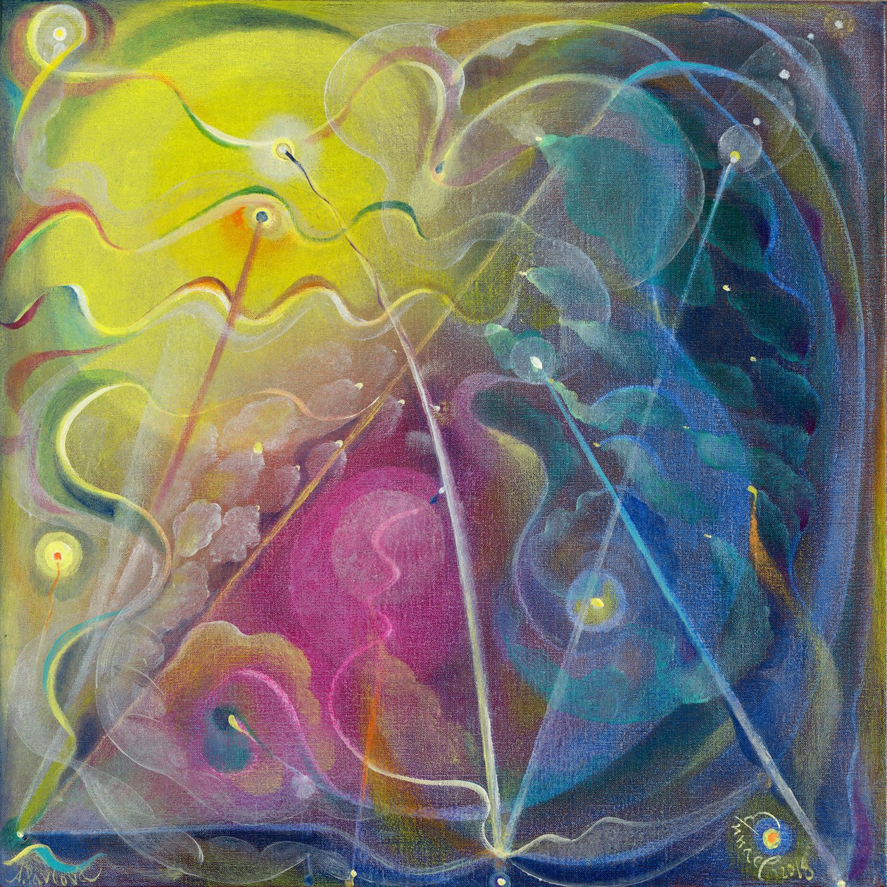 Donde acaban mis pensamientos, 2018 (óleo sobre lino belga) de Annael Anelia Pavlova