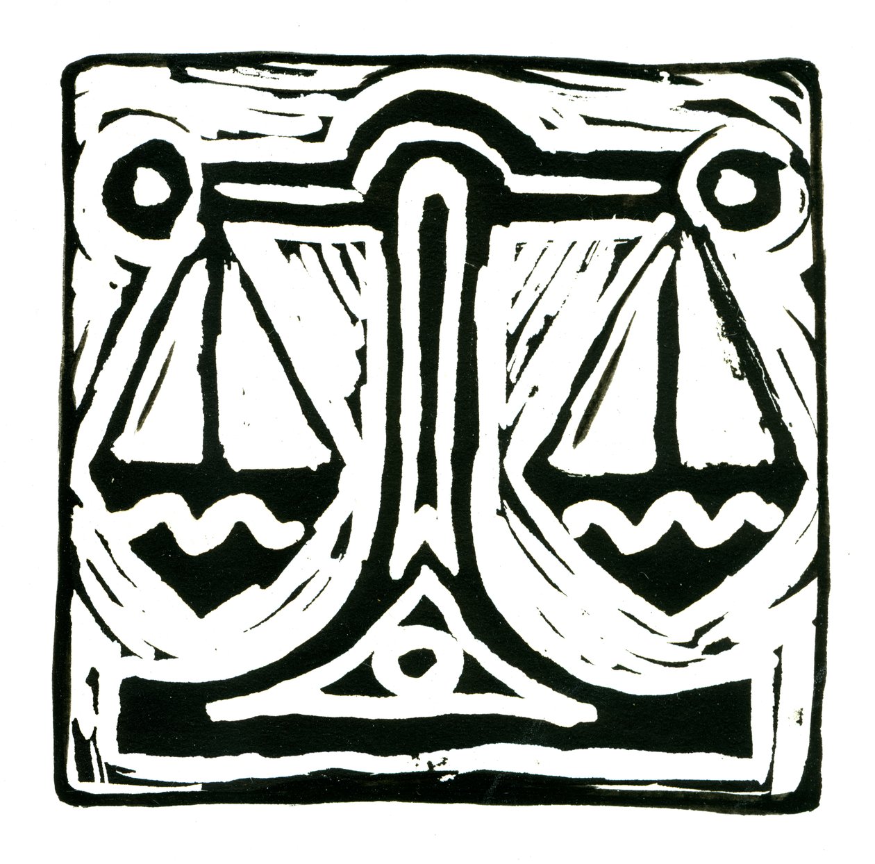 Horóscopo (Libra), 2017 (impresión en lino) de Annalisa Morrocco