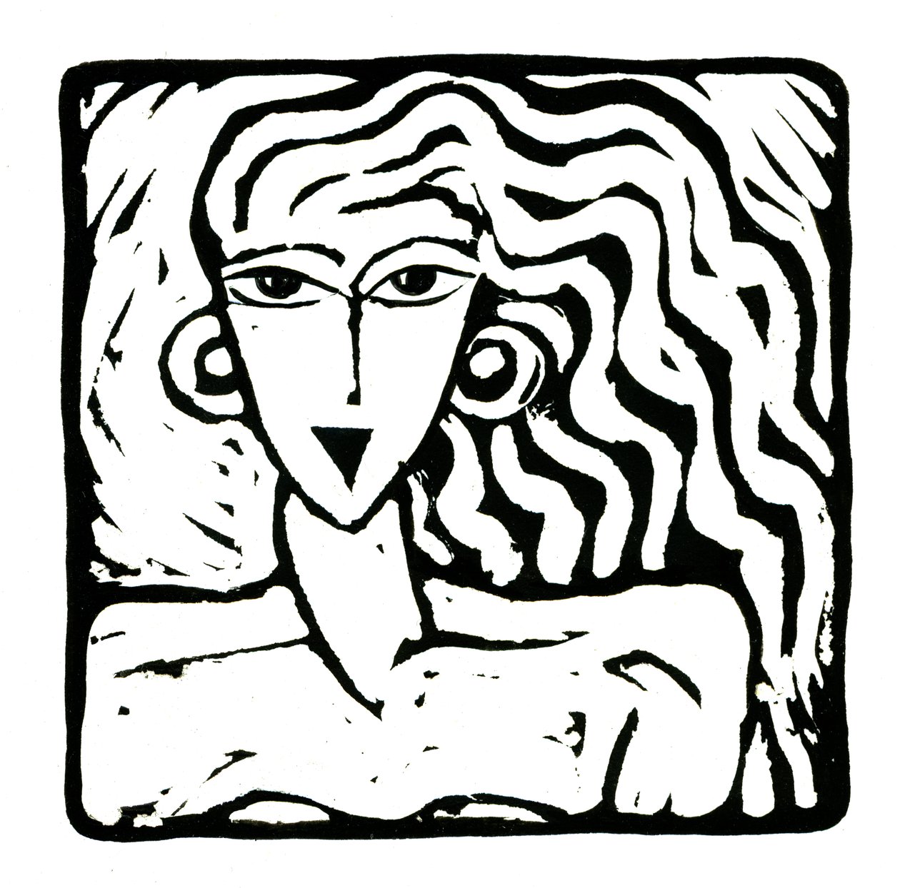 Horóscopo (Virgo), 2017 (impresión en lino) de Annalisa Morrocco