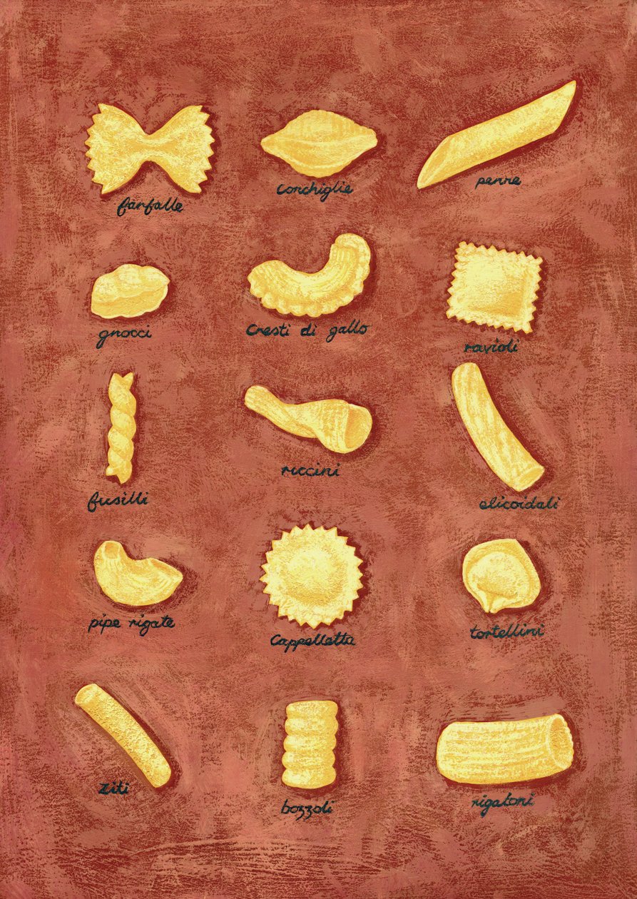 Pasta, 2010 (gouache) de Annalisa Morrocco