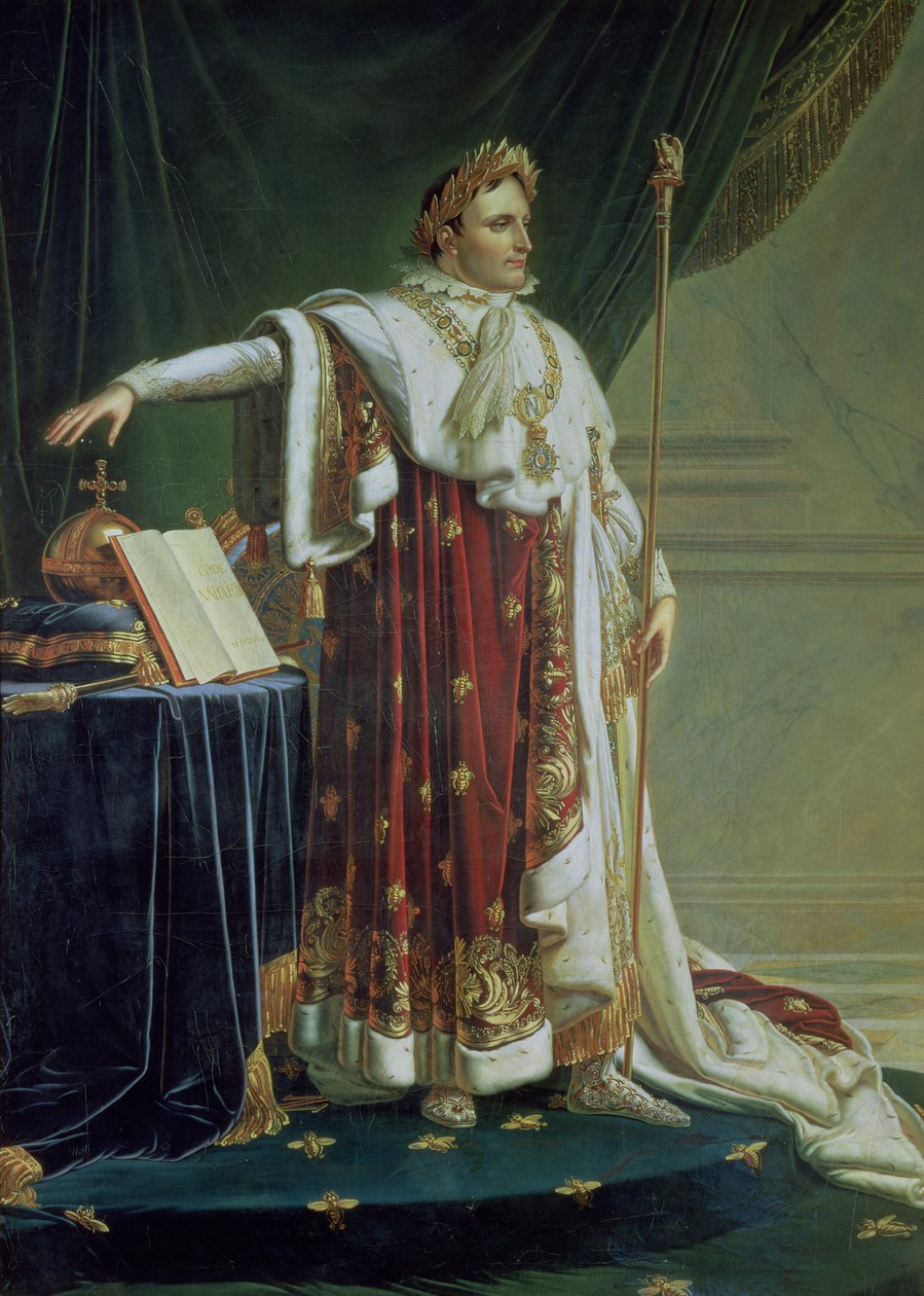 Retrato de Napoleón I en sus Vestiduras de Coronación, 1804 de Anne Louis Girodet de Roucy Trioson