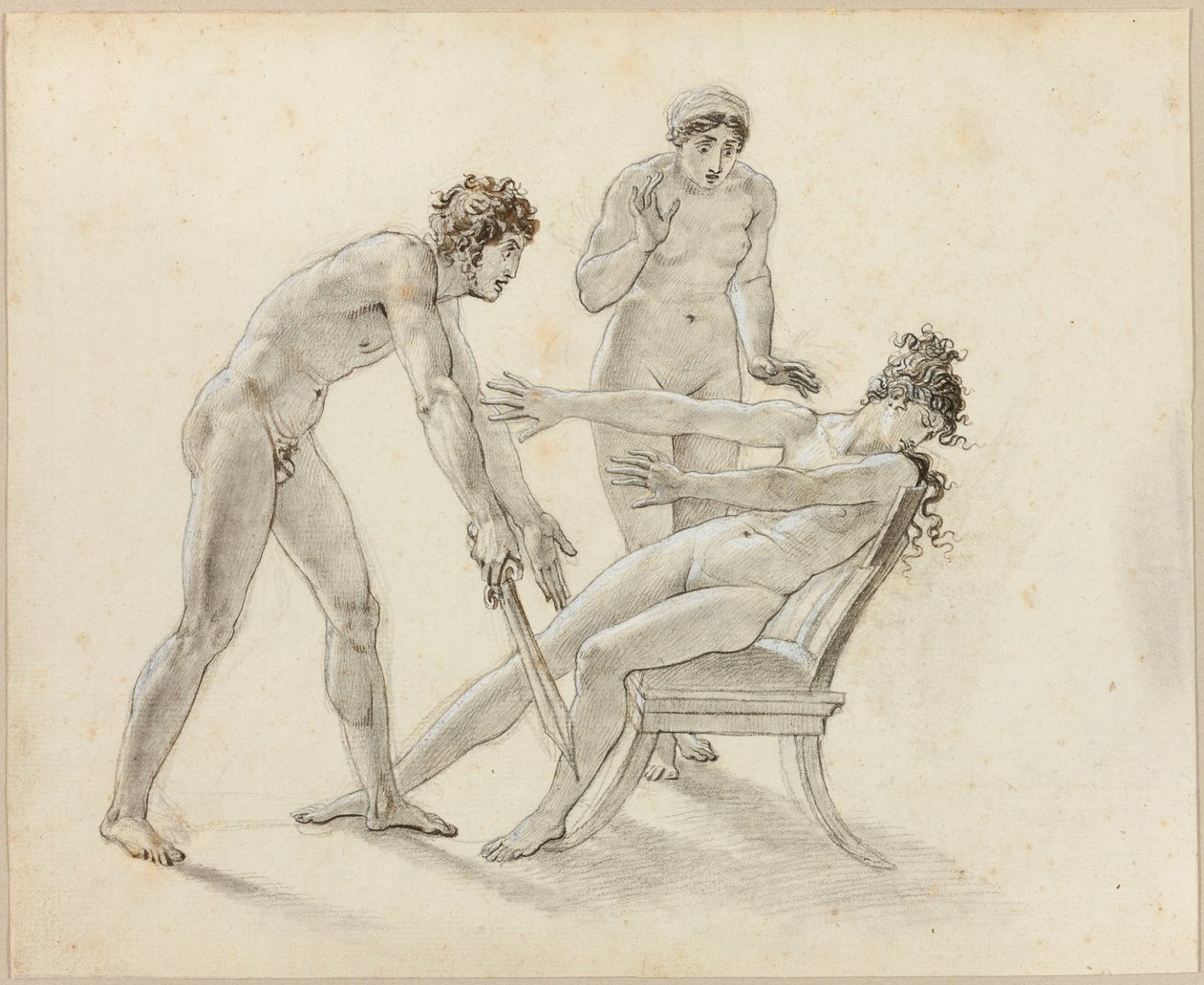 Hermione Rechazando a Orestes de Anne-Louis Girodet de Roucy-Trioson
