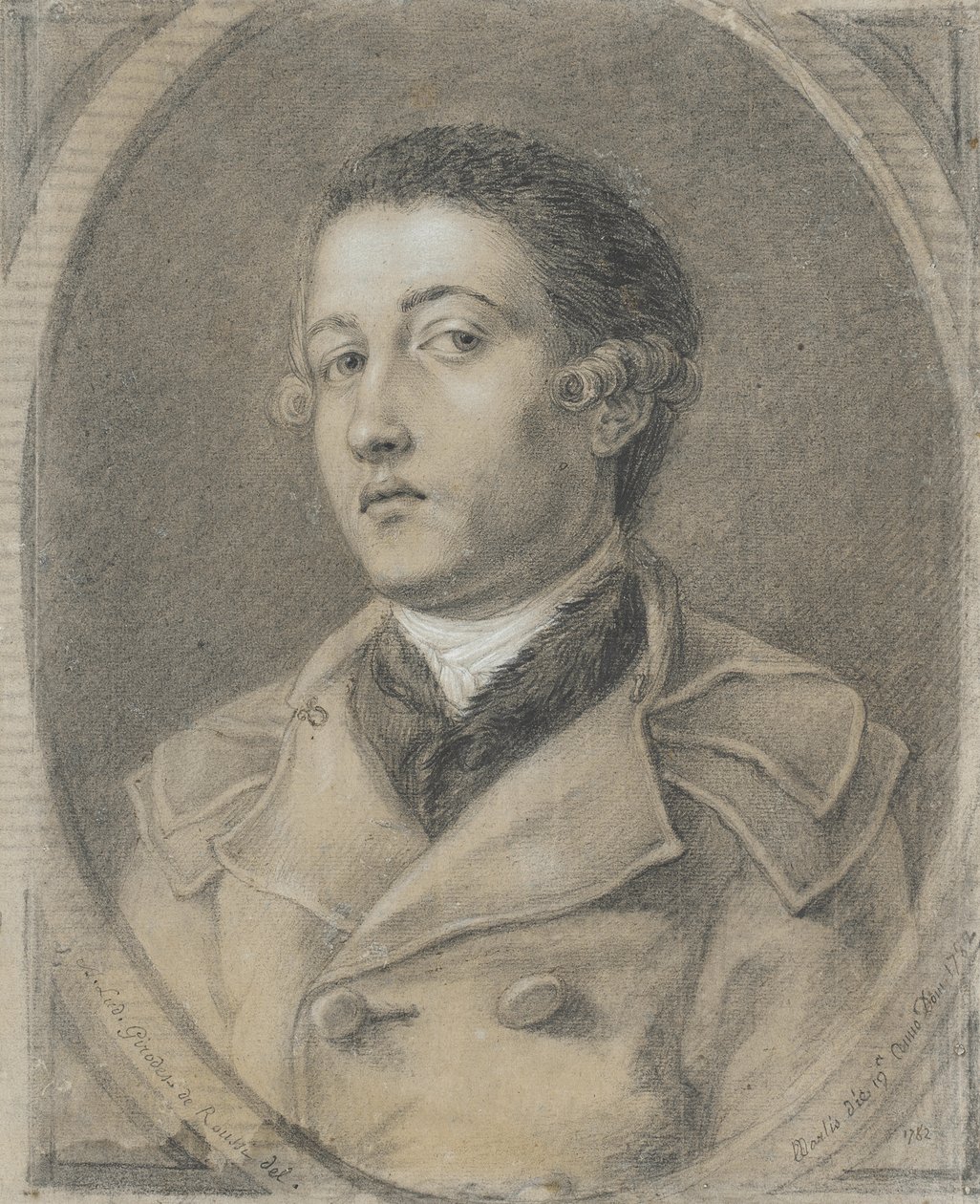 Retrato de un joven de Anne-Louis Girodet de Roucy-Trioson