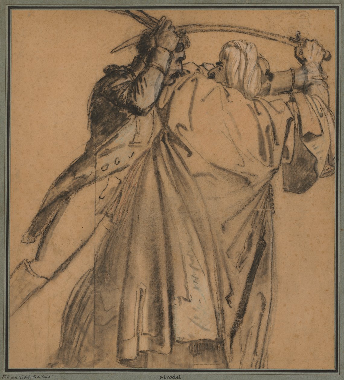Two Arabs, for The Revolt of Cairo de Anne-Louis Girodet de Roucy-Trioson