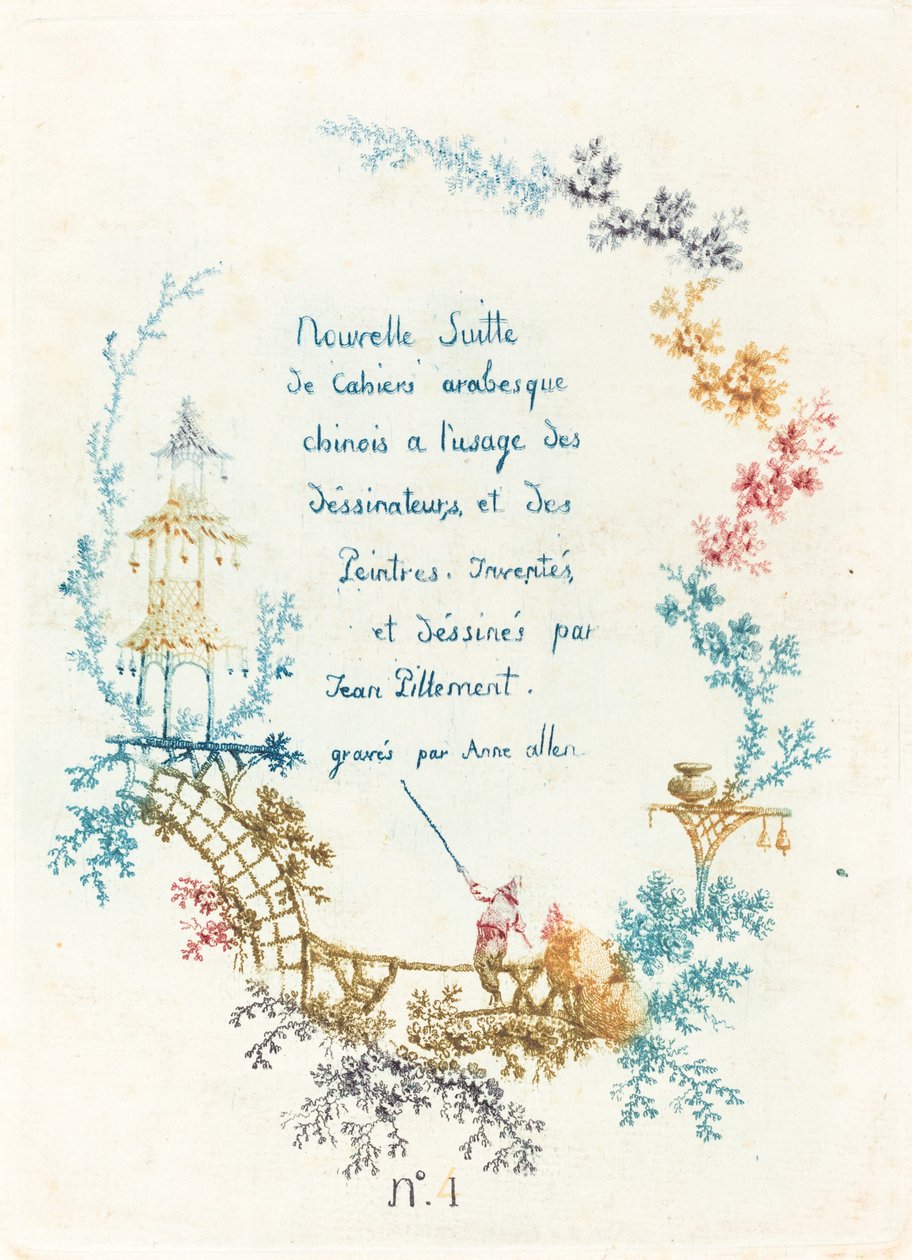 Página de título de Anne Allen after Jean Baptiste Pillement